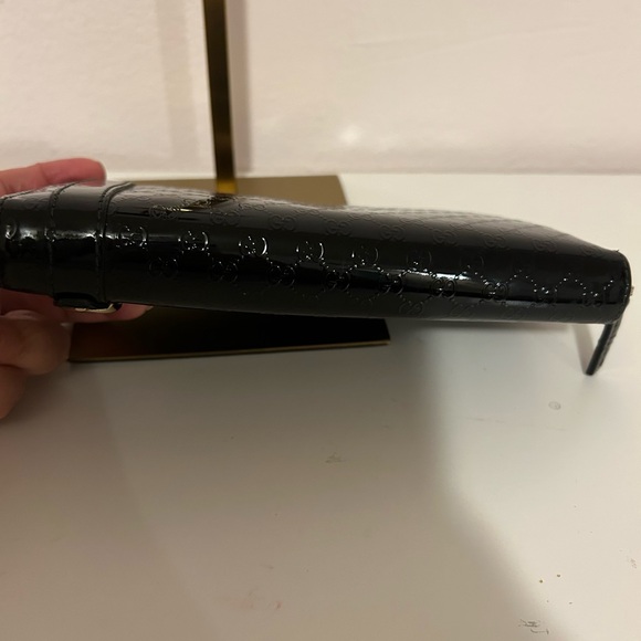 Microssima Gucci Black Patent Leather Wallet - Picture 5 of 12